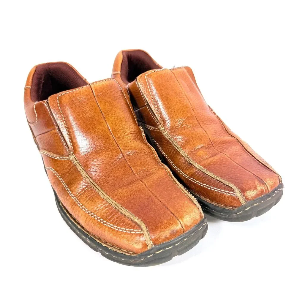 Bass Sequoia Mens Brown Leather Loafers Size 11‎ Academia